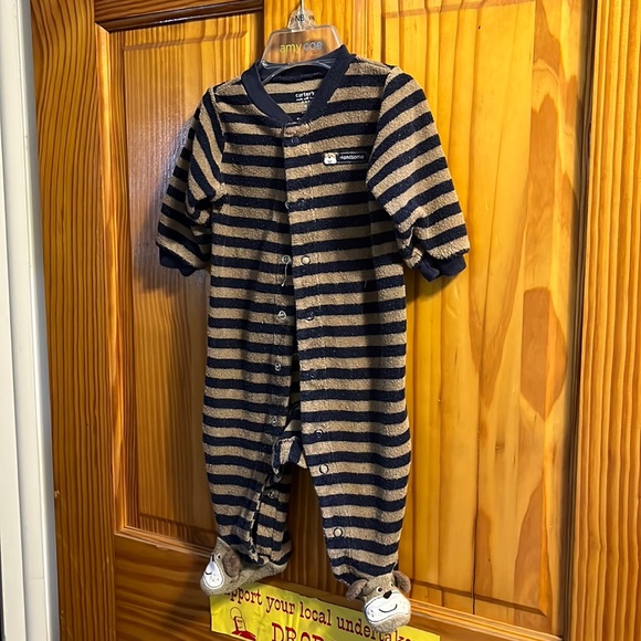 Carter’s boys onesie size 3 months with dog footies and design on back - Picture 1 of 5
